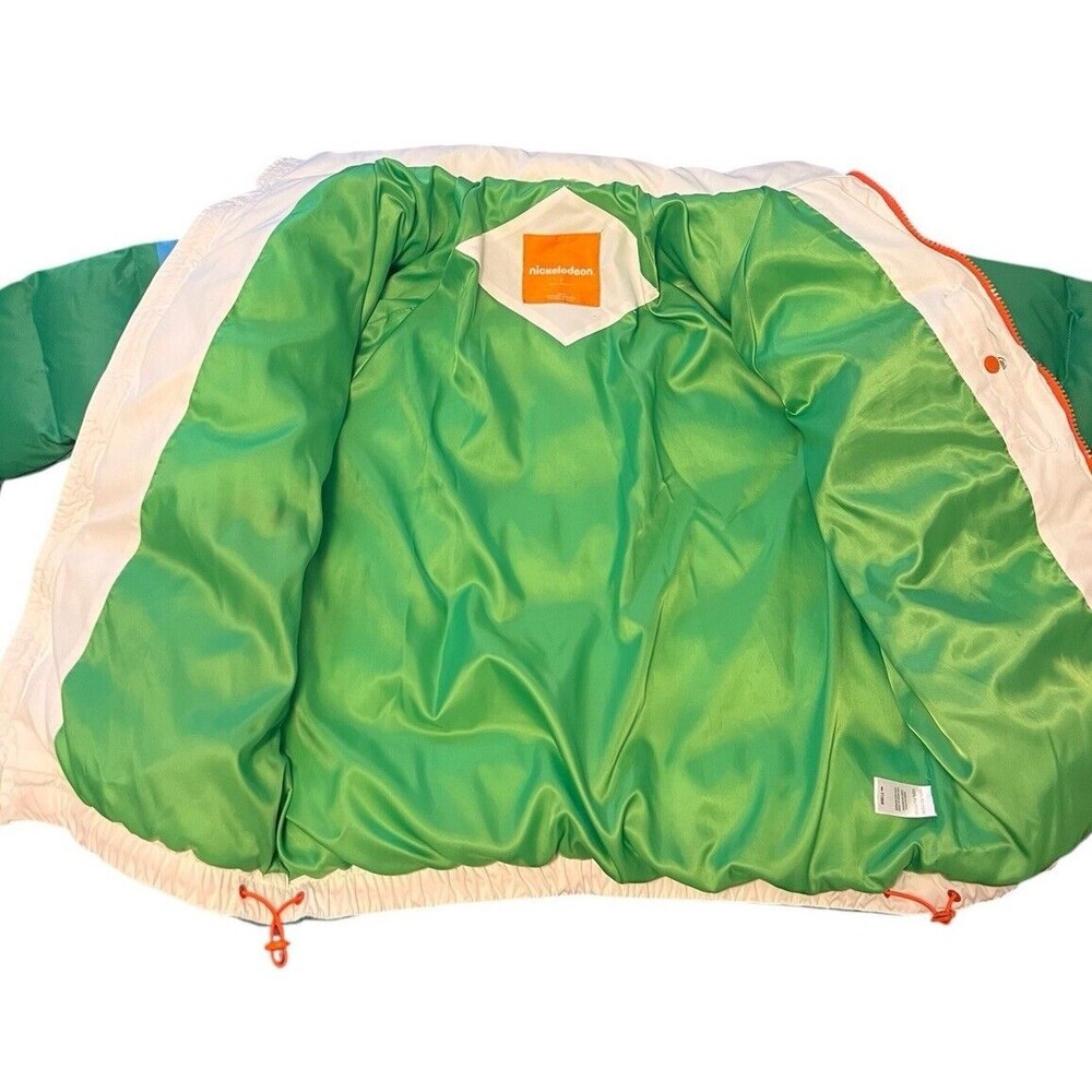 Rugrats Chuckie Sz L Freeze Max Raglan Full-Zip Olympic Collar Puffer Jacket - Picture 3 of 6